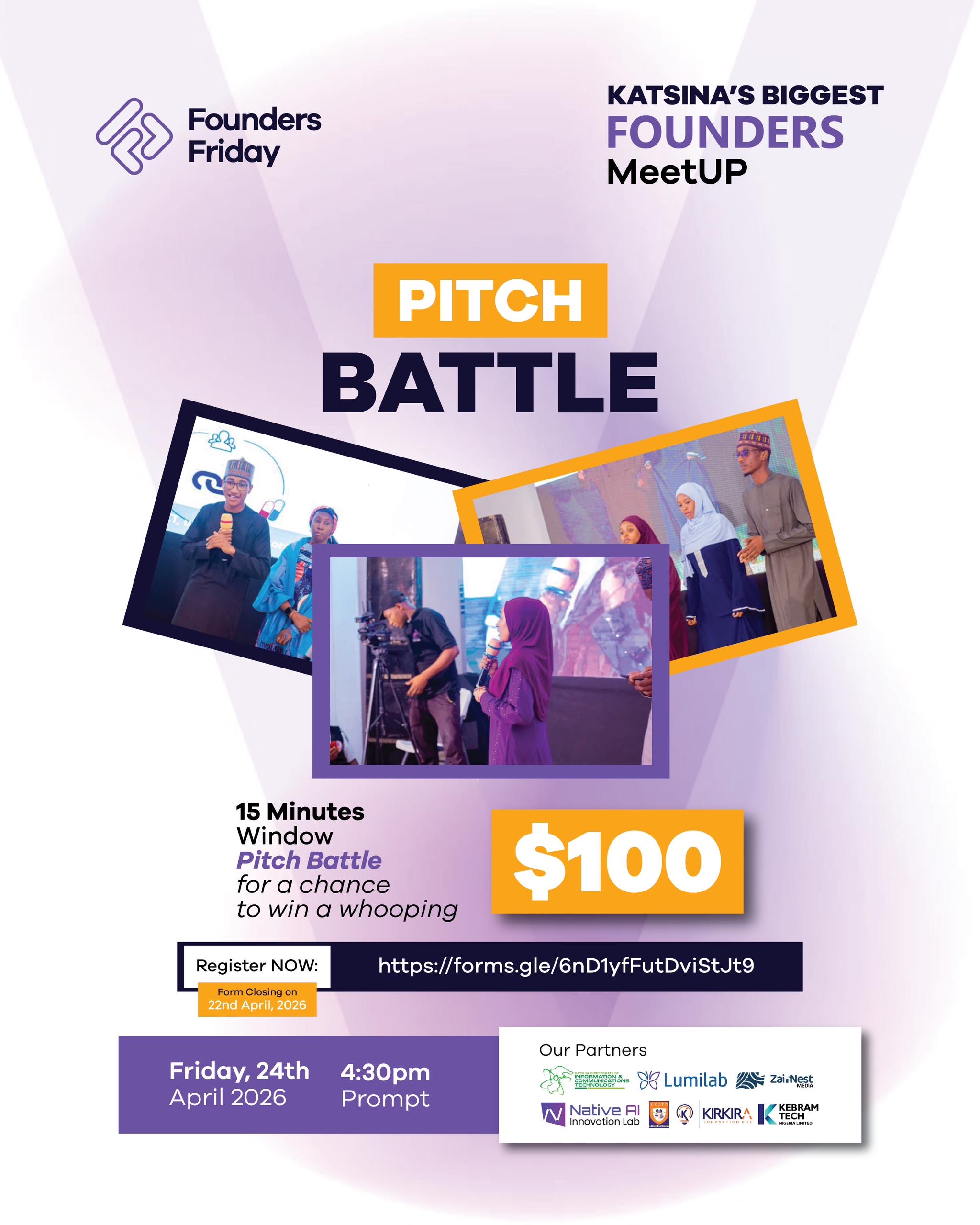 Pitch Your Startup. Win $100.